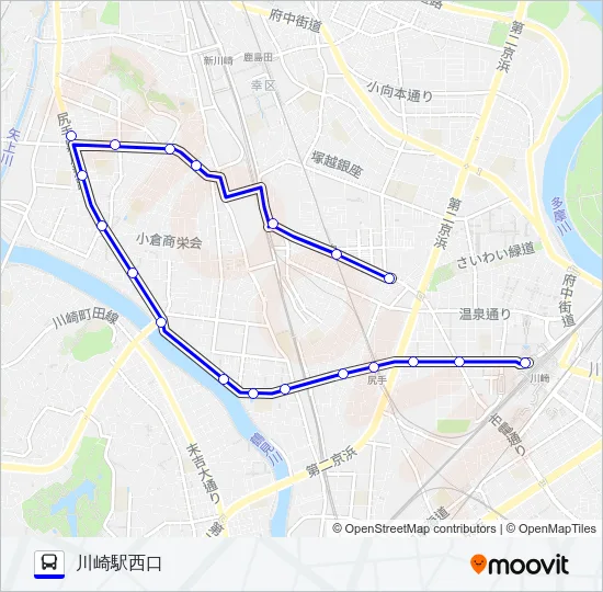 川５６ Bus Line Map