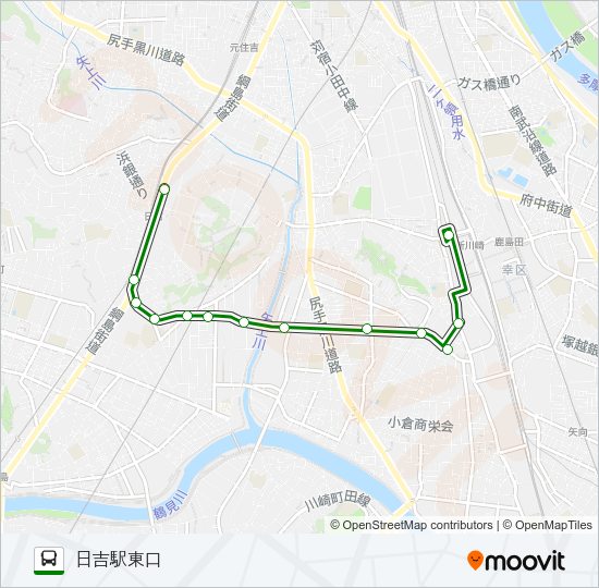 日９５ Bus Line Map