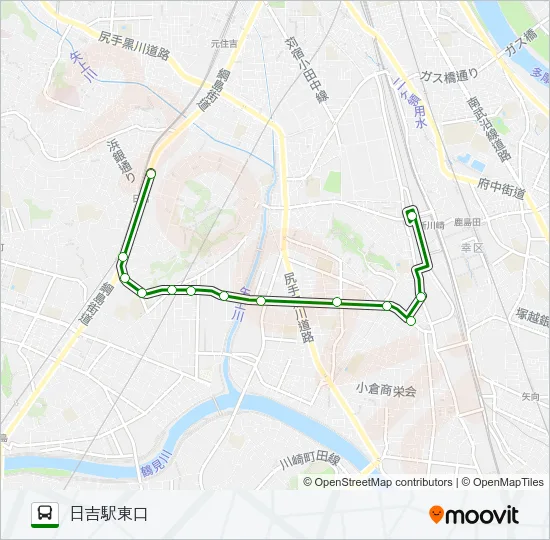 日９５ Bus Line Map