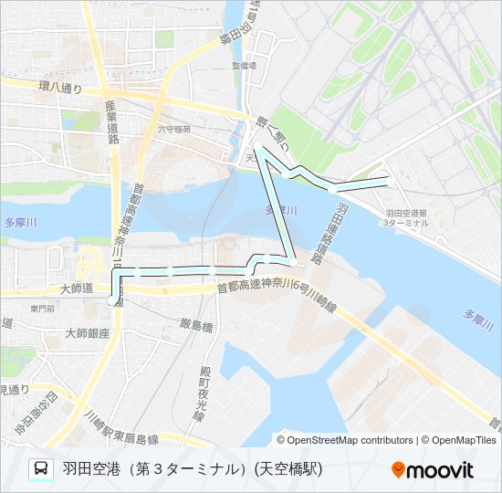 空８４ Bus Line Map