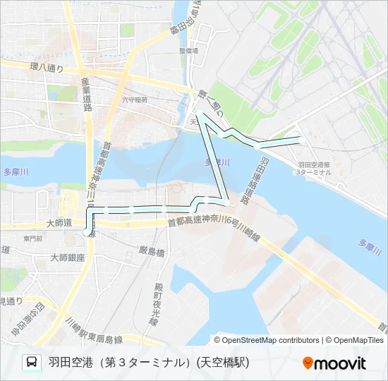 空８４ バスの路線図