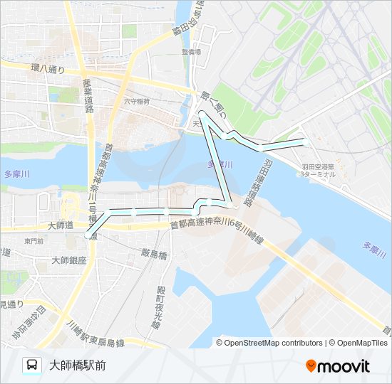 空８４ Bus Line Map