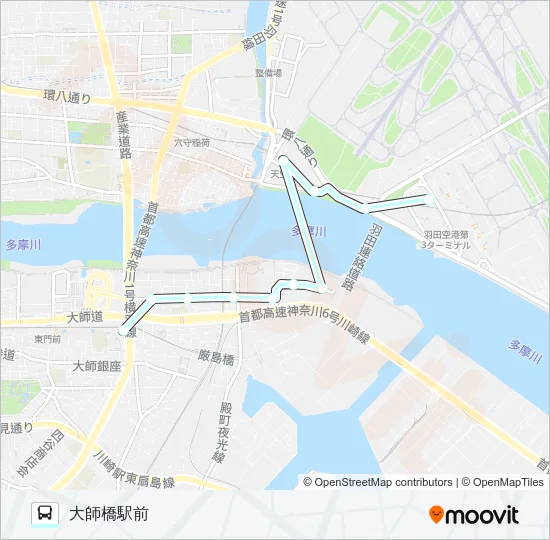 空８４ バスの路線図