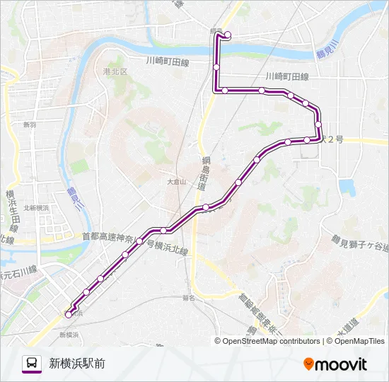 綱２３ バスの路線図