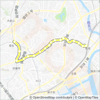鶴０１ Bus Line Map