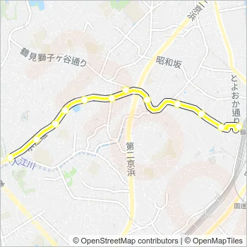 鶴０１ Bus Line Map