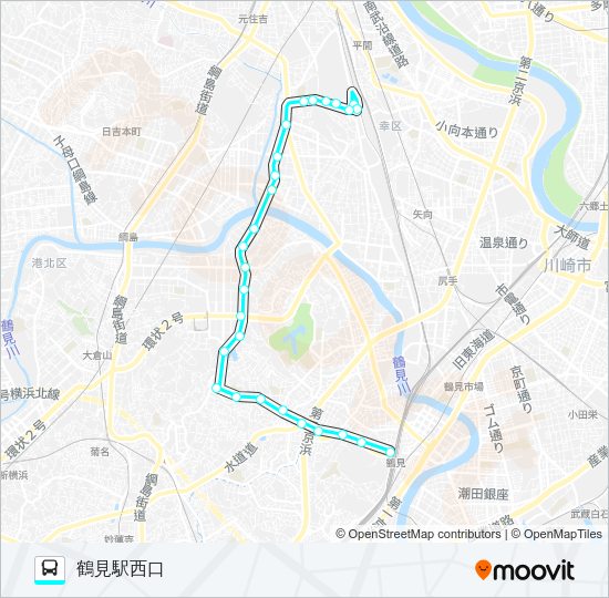 鶴０４ Bus Line Map