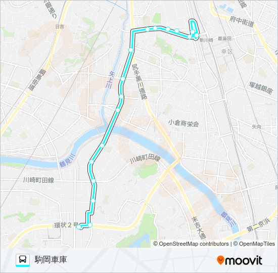 鶴０４ Bus Line Map