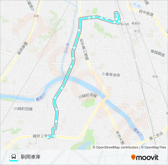 鶴０４ バスの路線図