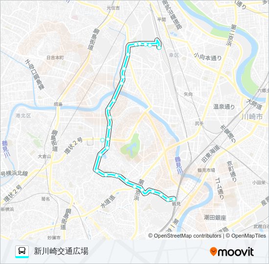 鶴０４ Bus Line Map
