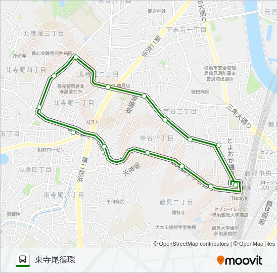 鶴０５ Bus Line Map