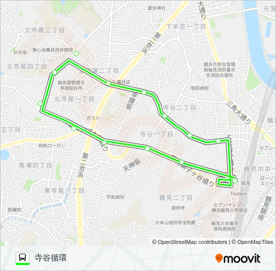 鶴０６ バスの路線図