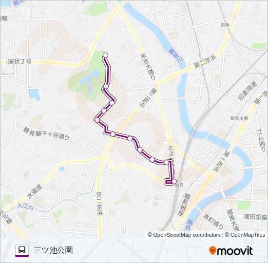 鶴０７ Bus Line Map