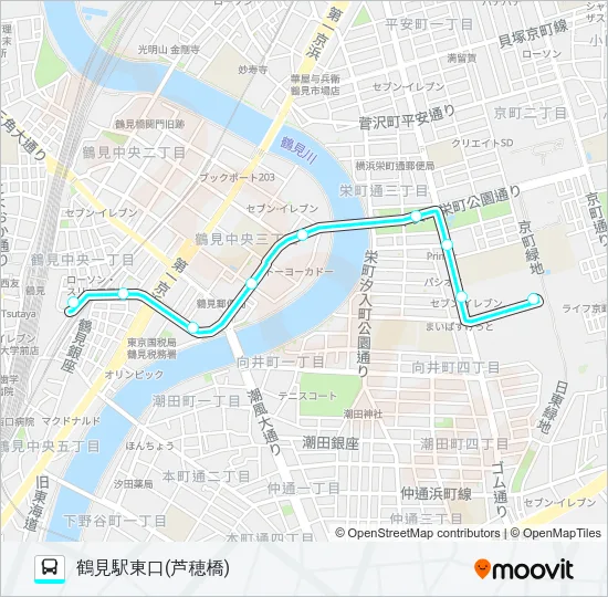 鶴０９ バスの路線図