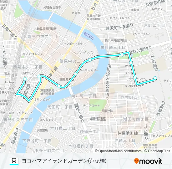 鶴０９ バスの路線図