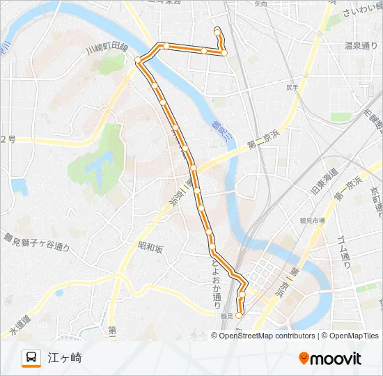 鶴１１ バスの路線図