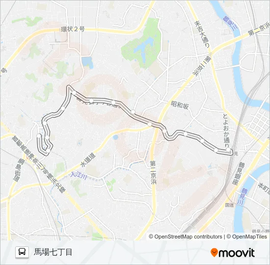鶴１２ バスの路線図