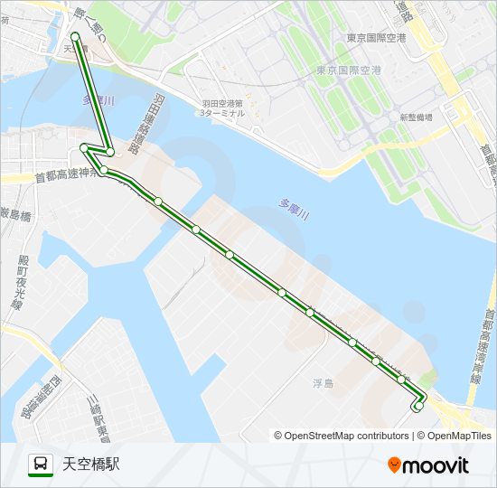 天空０１ Bus Line Map