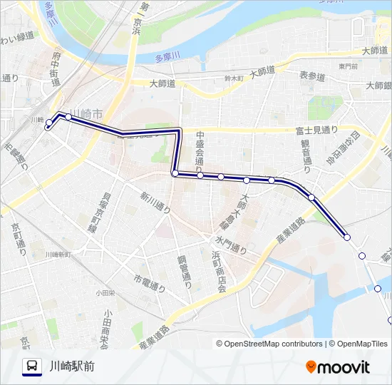 BRT快速 バスの路線図