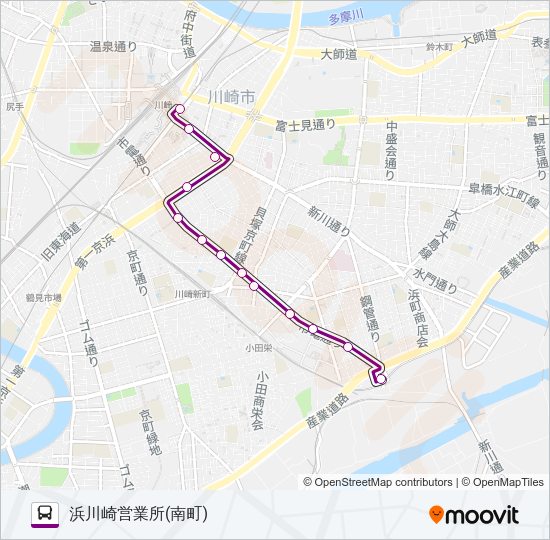 川２４南町 Bus Line Map