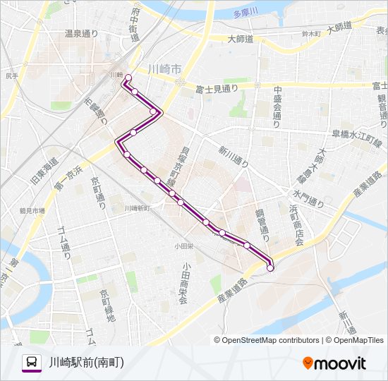 川２４南町 Bus Line Map