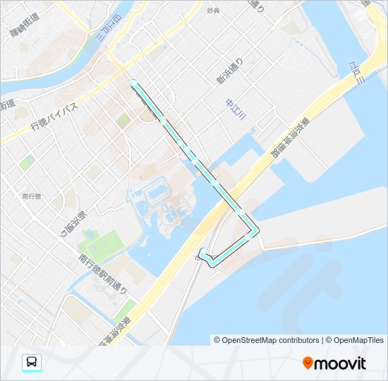 塩浜０３ Bus Line Map