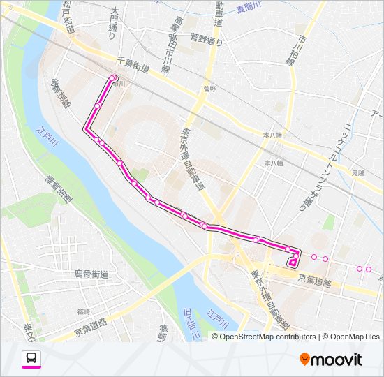 市川０３ Bus Line Map