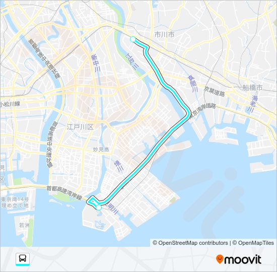 市舞０１ Bus Line Map