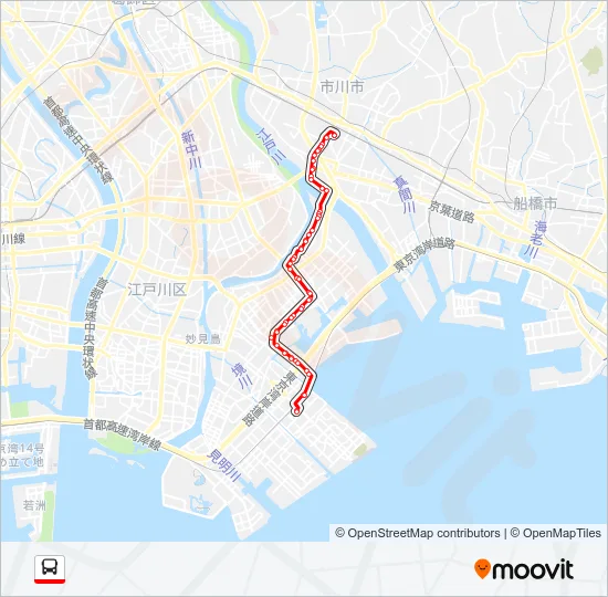 浦安０３ Bus Line Map