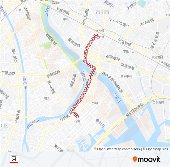 浦安０４ Bus Line Map