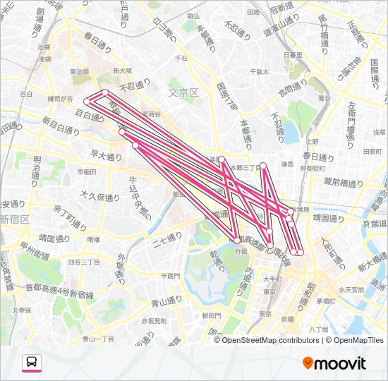 神田ルート Bus Line Map