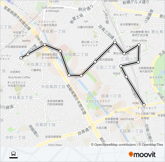 さんま Bus Line Map