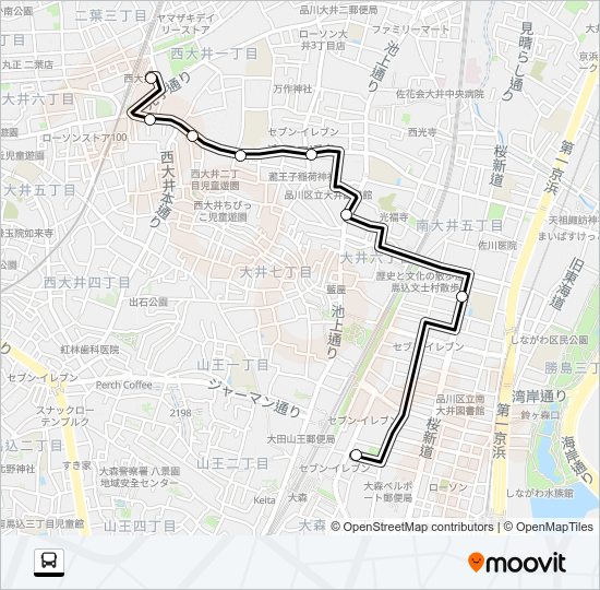 しなバス Bus Line Map