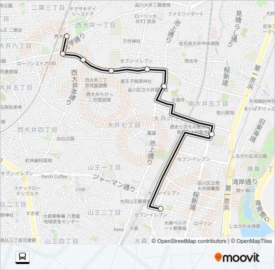 しなバス Bus Line Map