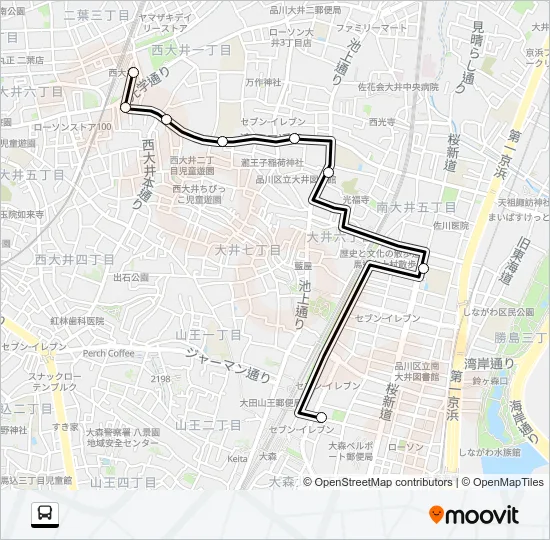 しなバス バスの路線図