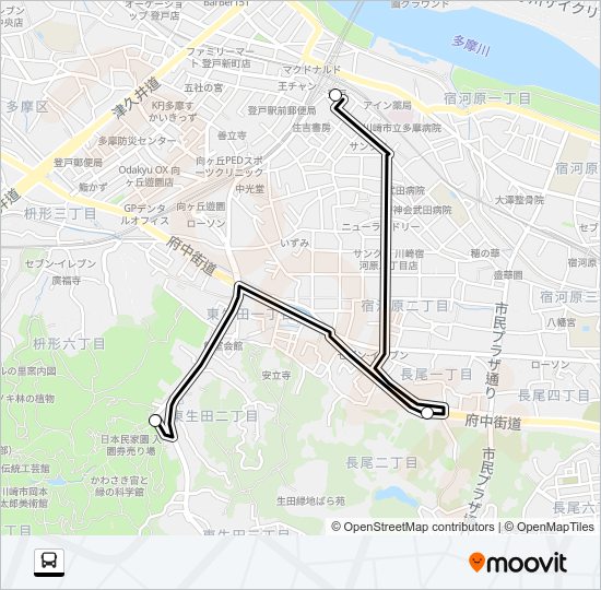 急行 Bus Line Map