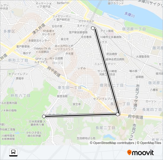 急行 Bus Line Map