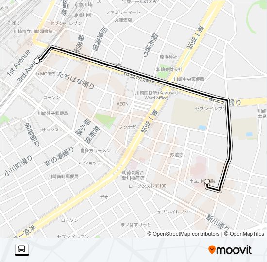 直通 Bus Line Map