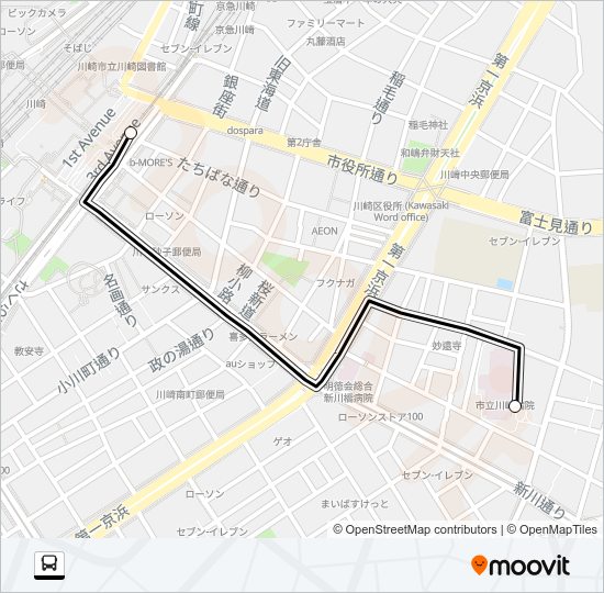 直通 Bus Line Map