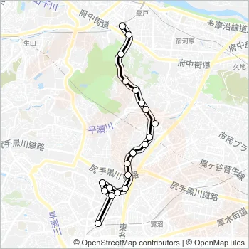 た８３ Bus Line Map