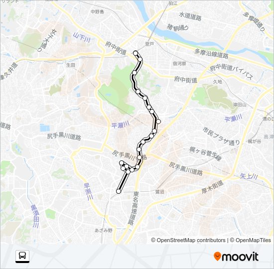た８３ Bus Line Map