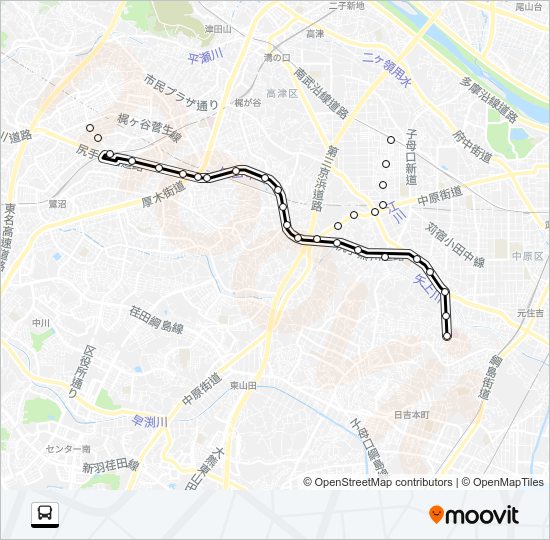 城１１ Bus Line Map