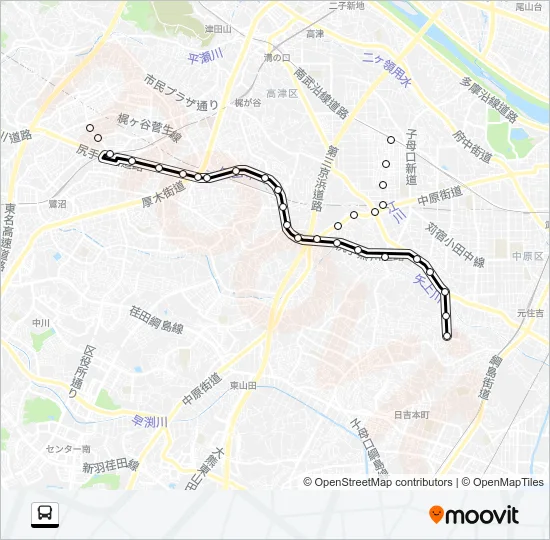 城１１ バスの路線図