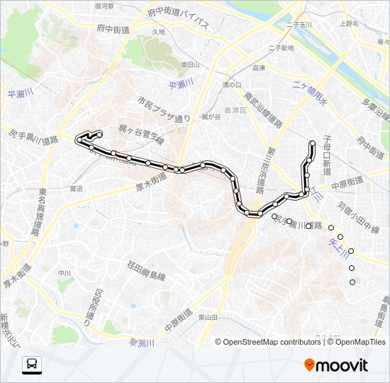 城１１ Bus Line Map