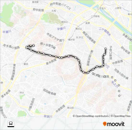 城１１ バスの路線図