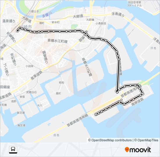 川０５ Bus Line Map