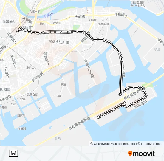 川０５ Bus Line Map