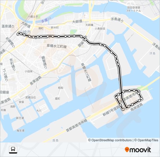 川０５ Bus Line Map