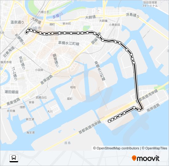 川０７ Bus Line Map