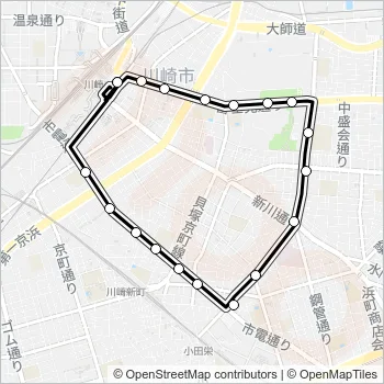 川１５ Bus Line Map